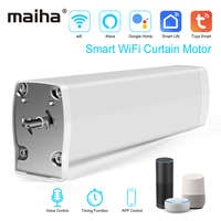 Maiha Tuya Wifi Electric Smart Curtain Motor Electric Wireless Remote Control Voice Control motors for Alexa Google Assist