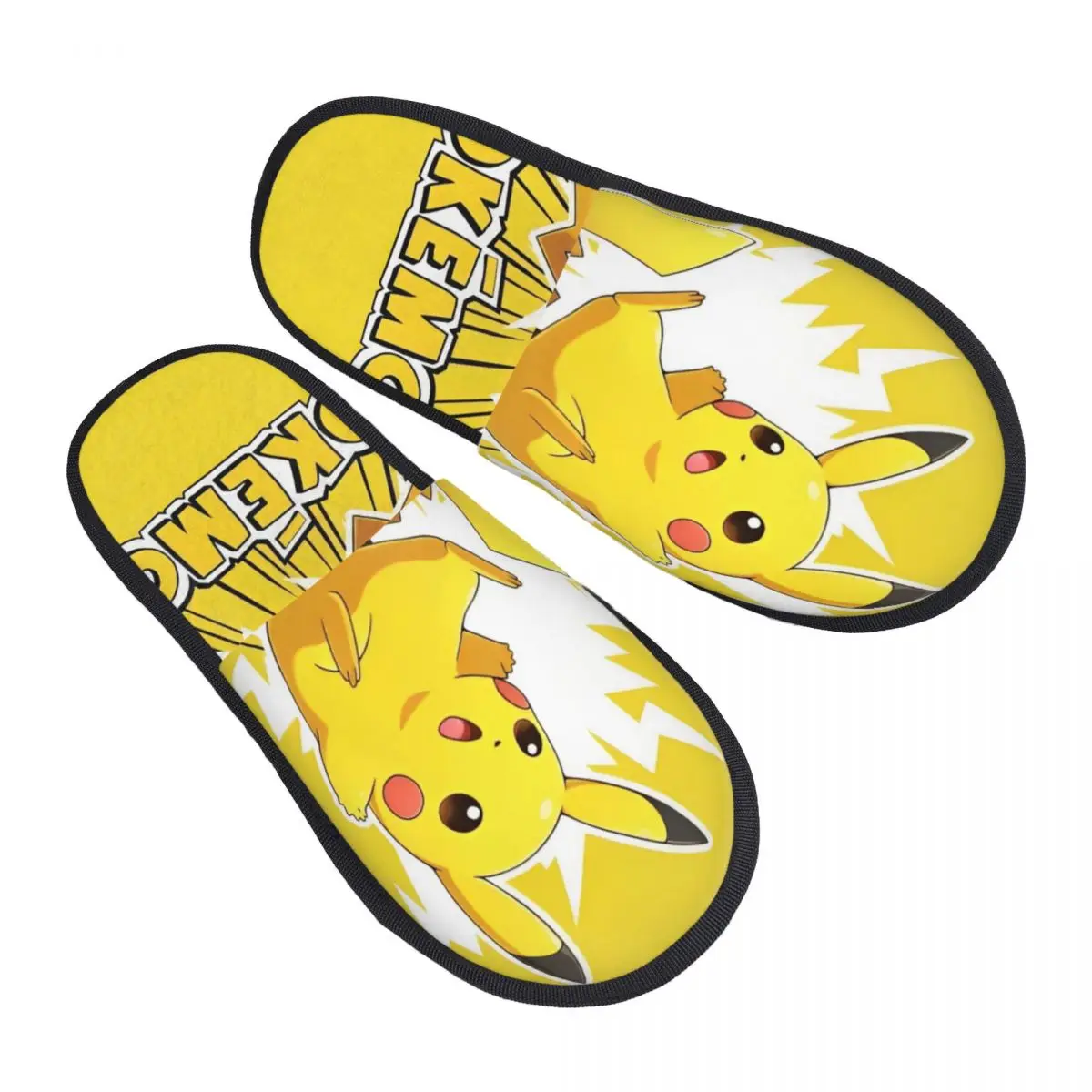 

Тапочки Pikachus Squirtles Psyducks для женщин и мужчин, домашняя обувь, мягкие домашние тапочки