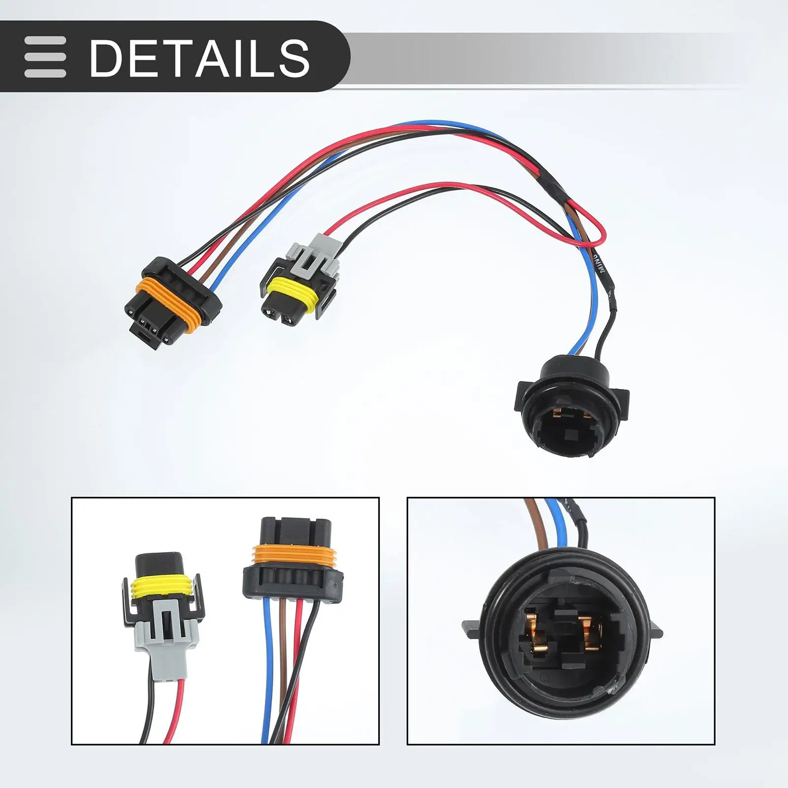 Arnés de cableado de luz antiniebla delantera Arnés de cableado de lámpara de estacionamiento 16530926 Pieza de repuesto Mantenimiento confiable Fácil de instalar Reemplaza