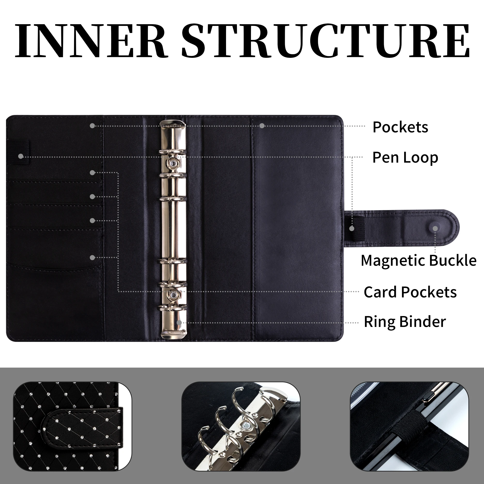 Budgetordner, A6-Diamant-PU-Le – Home Office Expenses Bewertung und Preis