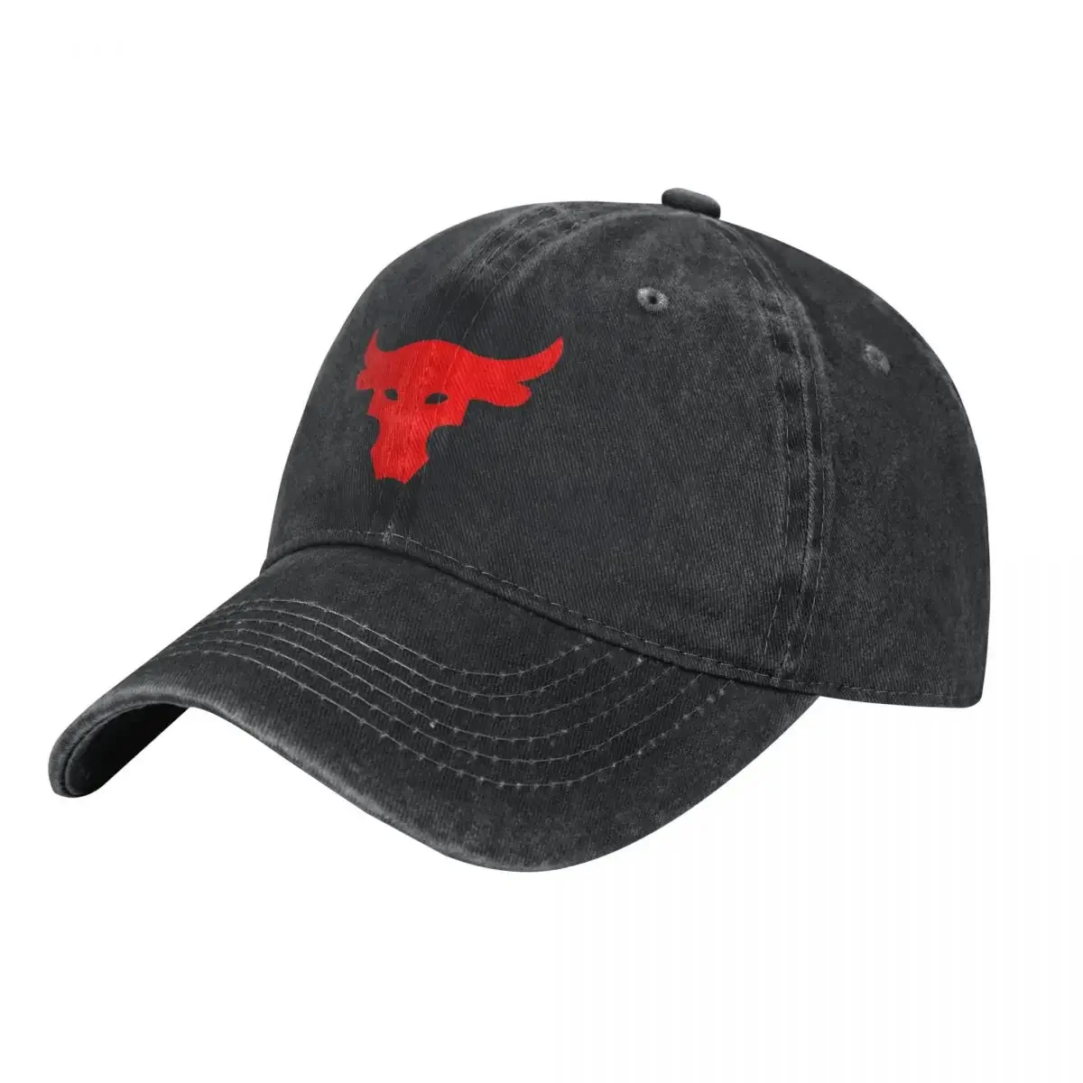 Brahma Bull The Rock Project Gym Denniim Baseball Cap Red Logo Outdoor Sun Trucker Hat Summer Men Sun protection Snapback Cap