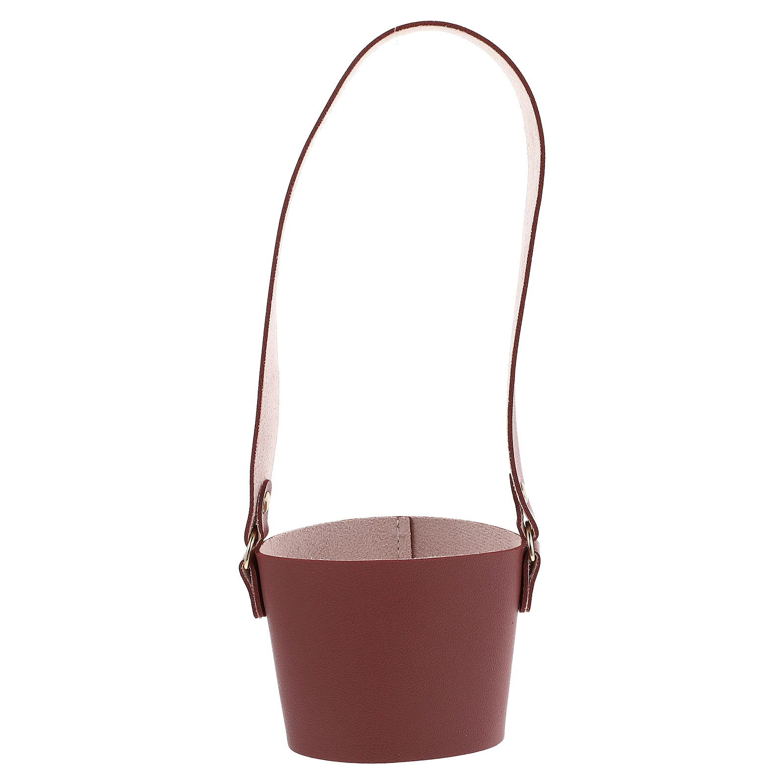 

1Pcs Water Cup Sleeve PU Heat Insulation Protective Durable Coffee Cup Cover with Handle Strap Beverage Sleeve