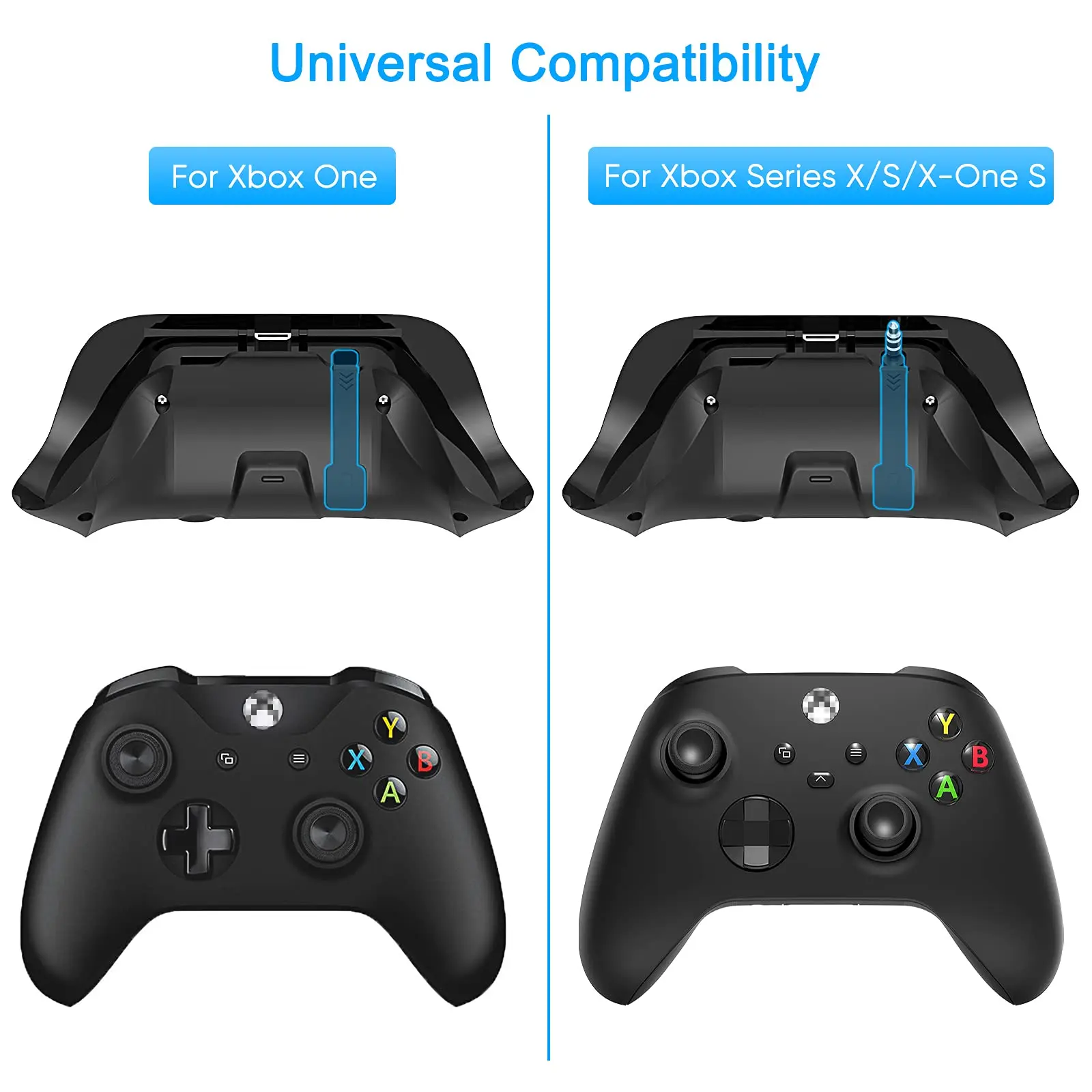 لوحة مفاتيح وحدة التحكم لسلسلة Xbox X/S/One/One S لوحة مفاتيح الألعاب اللاسلكية مع جهاز استقبال USB مع مقبس صوت 3.5 ملم
