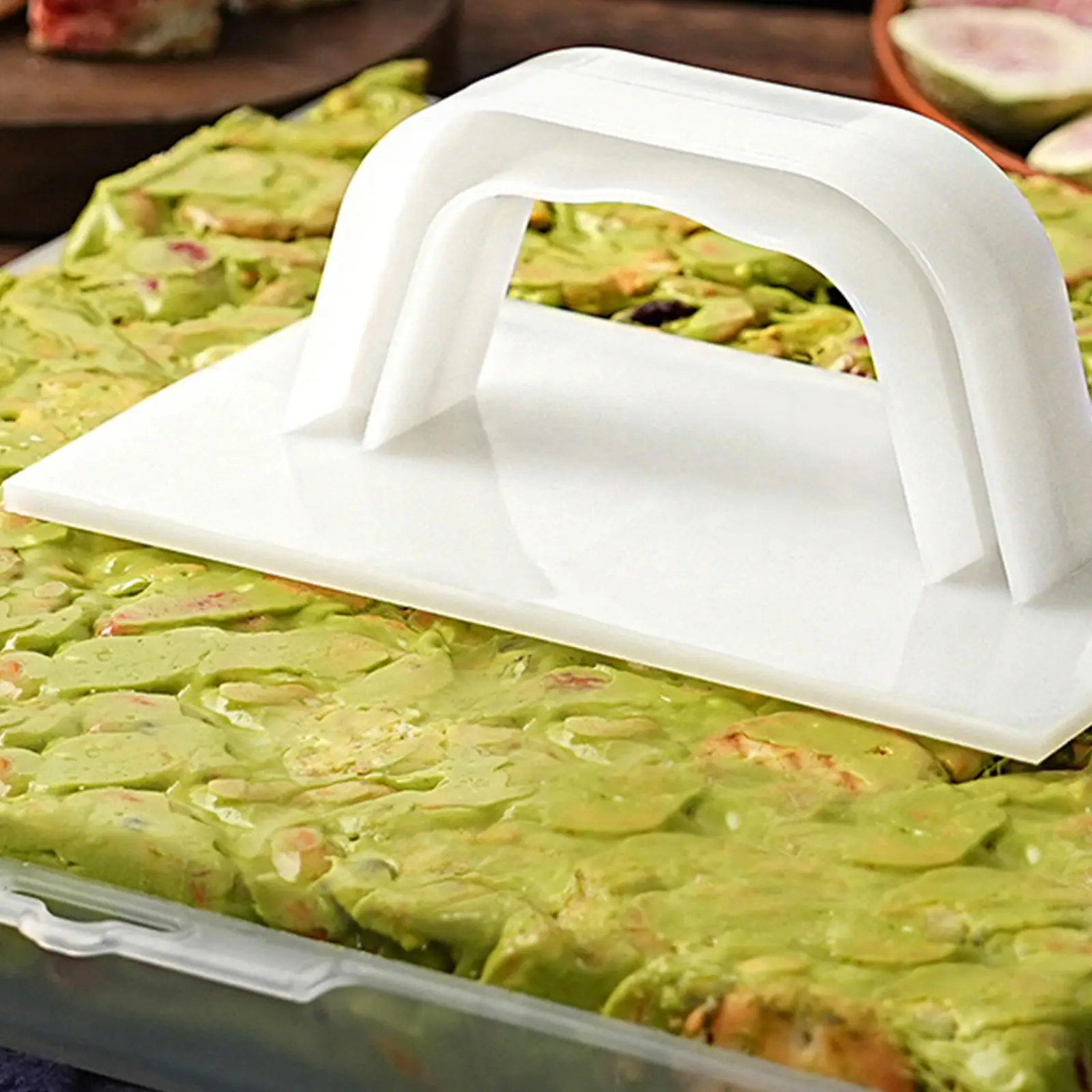 Plastic Nougat Pressing Plate Pastry Presser Compact Cake Hand Flattener for Home Cooking Needs