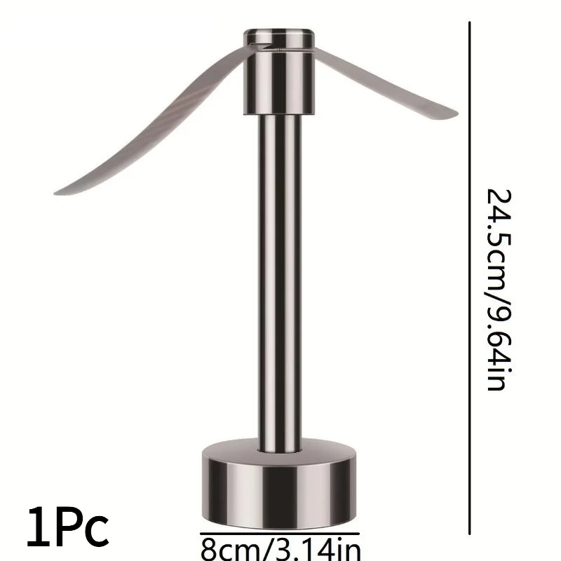 Portable Stainless Steel Fly Repellent Fan Silent Battery Power Automatic Fly Trap Keep Flies Away Table Pest Fan Home Outdoor.