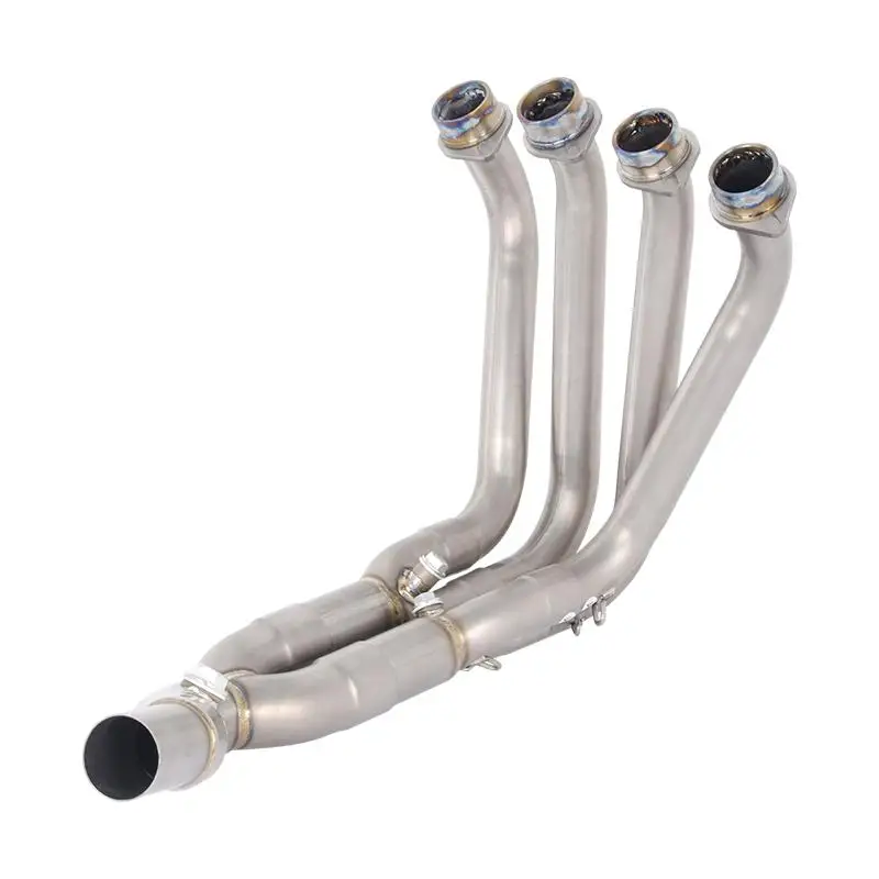 

For YAMAHA YZF R6 2017-2025 Motorcycle Exhaust System Header Link Pipe Titanium Alloy Slip On Stock Connect Tube
