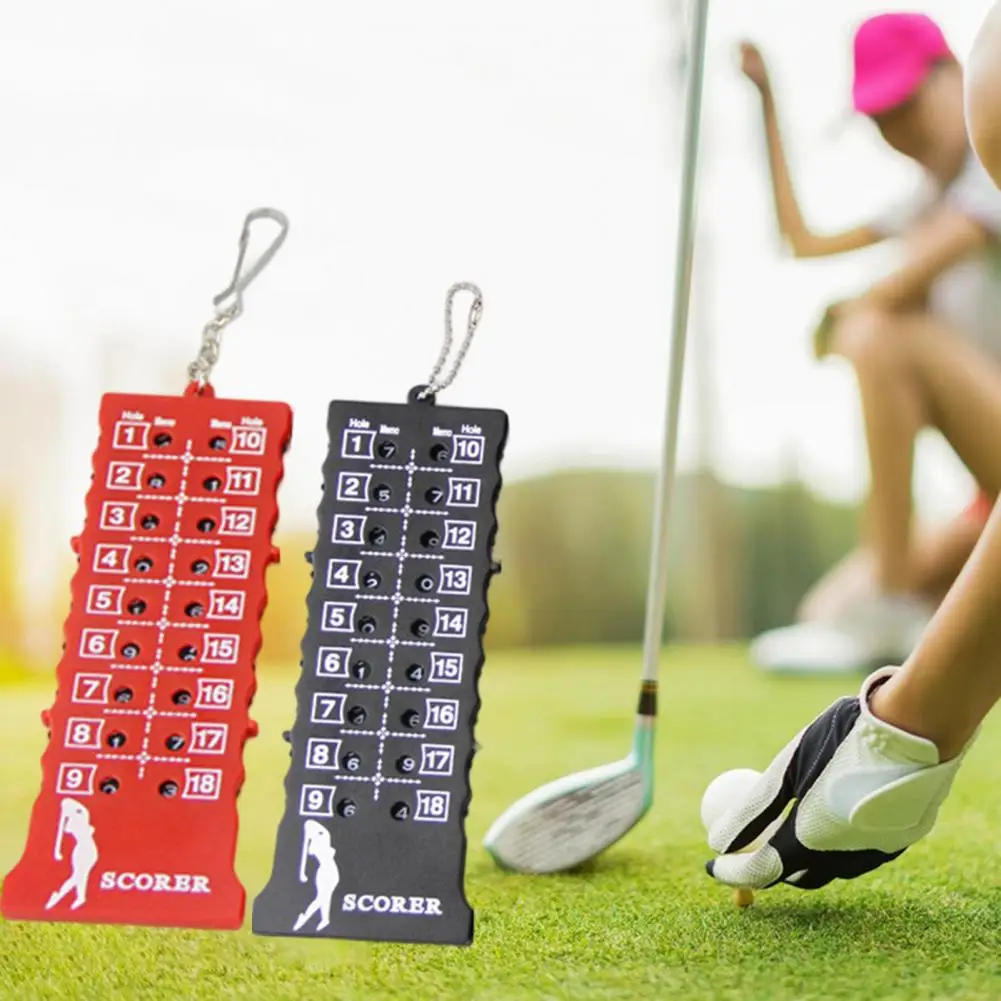 Wear Resistant 18 Hole Scoreboard Matte Texture Golf Stroke Counter Clearly Marked 18 Hole Golf Score Counter  Training Aid