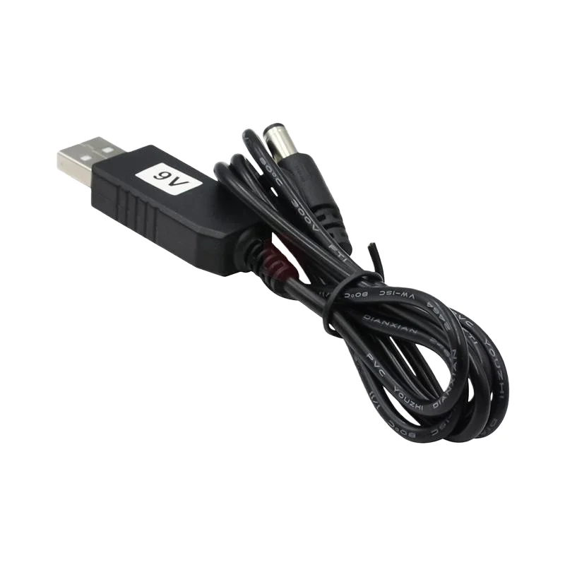 5pcs USB booster cable DC TO DC 5V/9V/12V power bank booster module DC interface 5.5*2.1MM