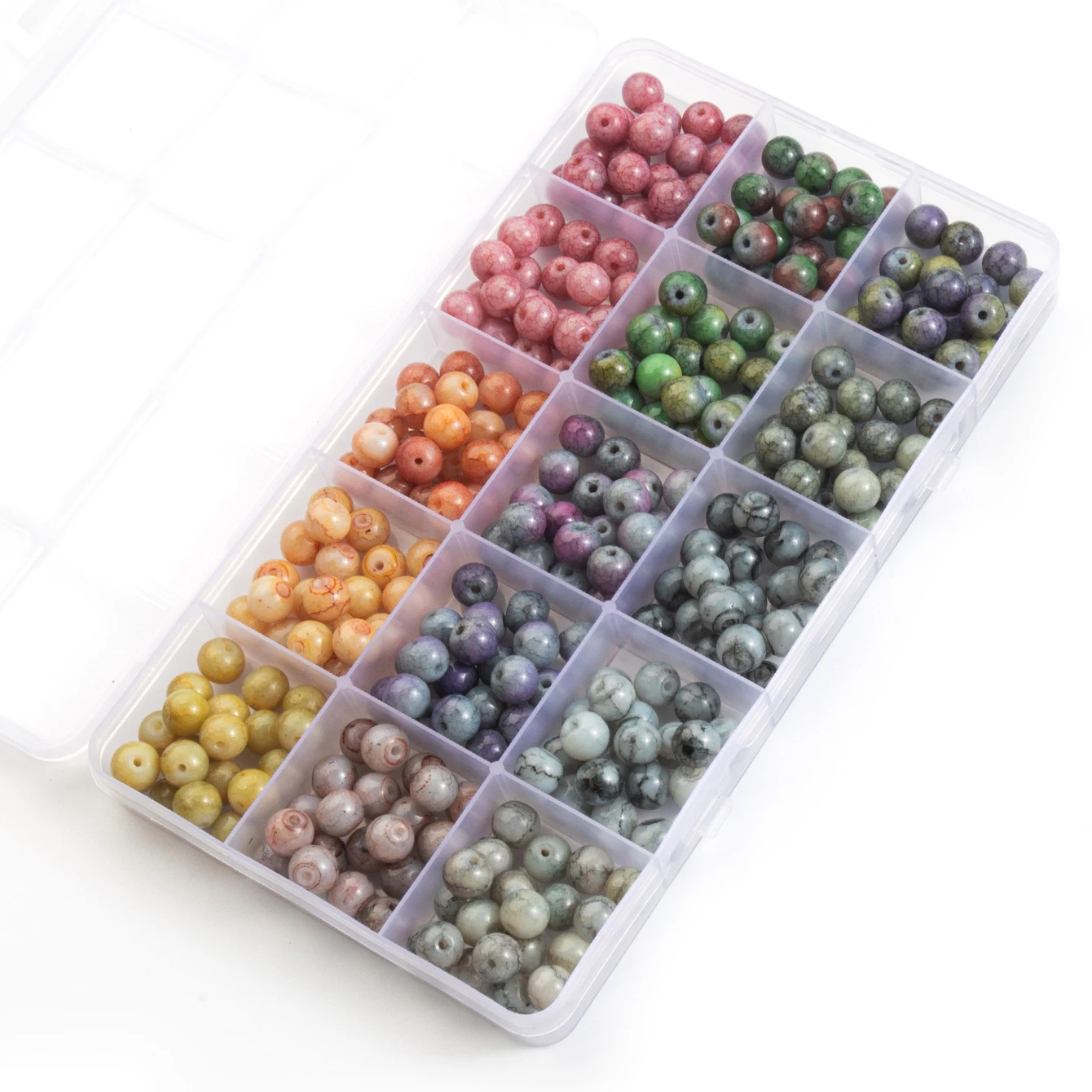 Glass Beads Bracelet Making Kits with 28 Colors