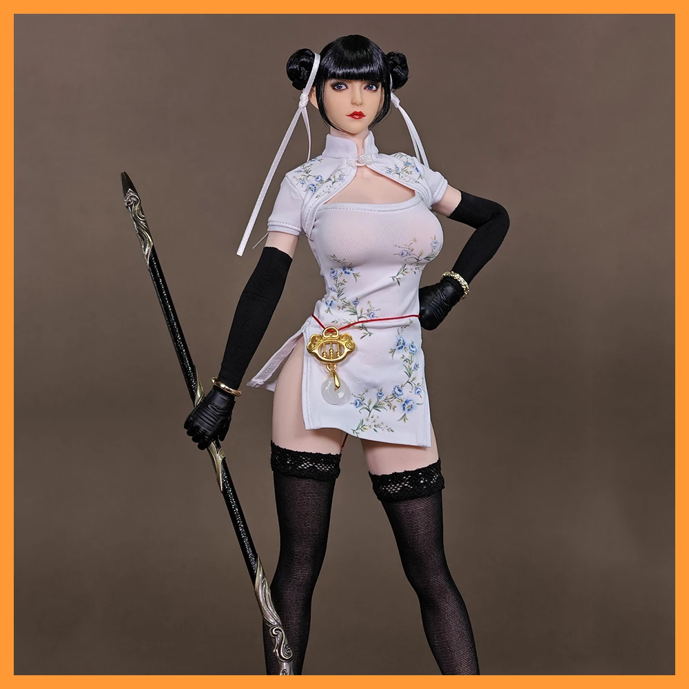 

【30 days made】Lu Linger 1/6 Scale Female Soldier Sexy Chinese Style Cheongsam Female Warrior 12in Action Figure Full Set Model