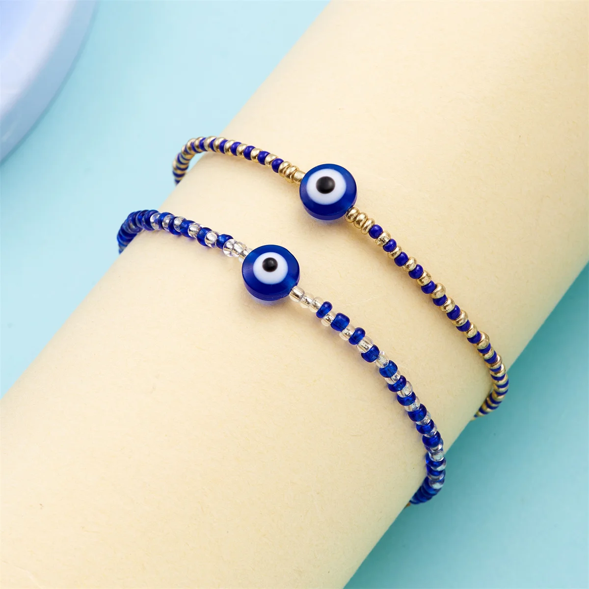 Turkish Lucky Evil Eye Bracelet For Women Men Fashion Simple Handmade Braided Rope Bracelet Charm Friendship Couple Jewelry Gift