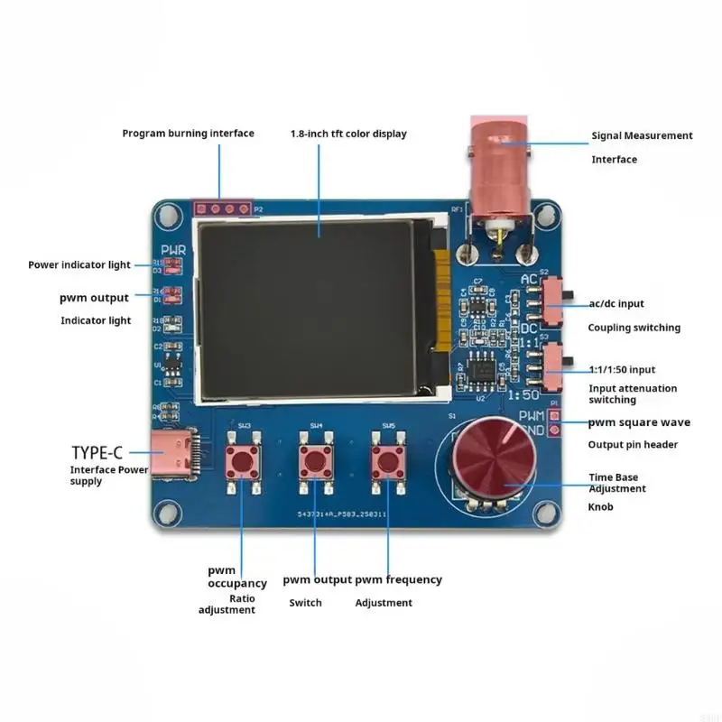 Oscilloscope Module With Waveform Display Frequency Measurement 1-100KHz input 83CF