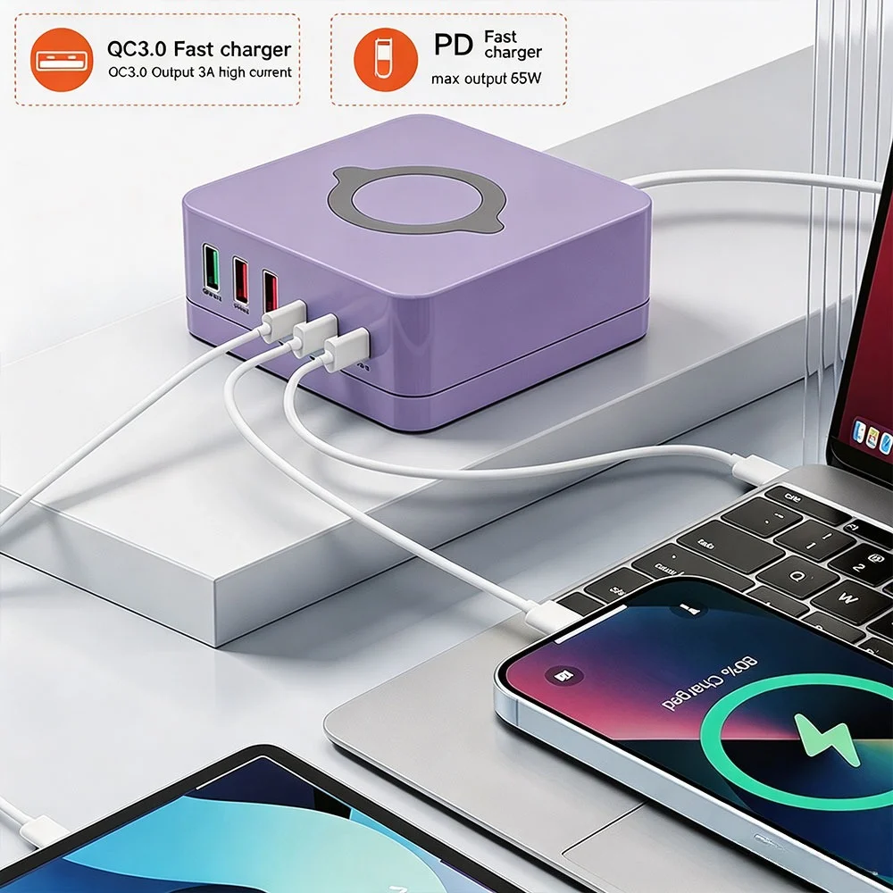 Electronics And Gadgets With C - 140W Desktop Charging Station Dock 15W