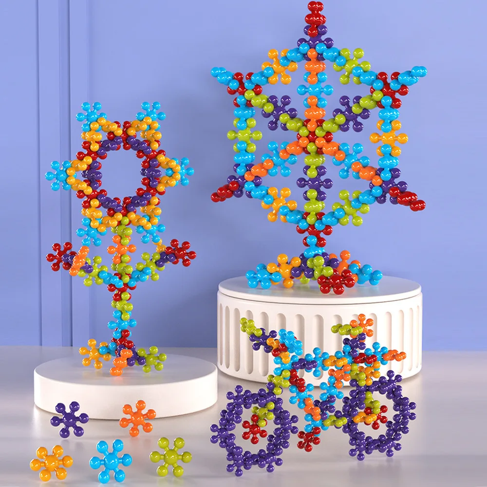 

New Plum Blossom Building Blocks Children's Puzzle Early Education Particle Toys Birthday Gift