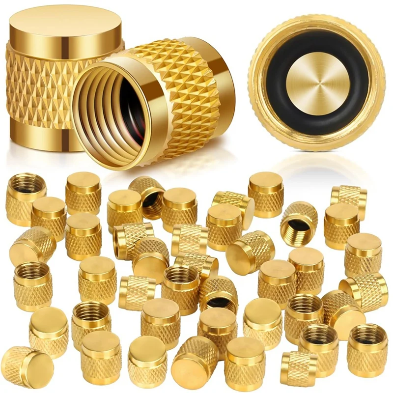 غطاء مضيئة 1/4، نحاس دائري مع ختم حلقة دائرية من النيوبرين، غطاء صمام HVAC، غطاء قفل المبردات، غطاء قفل HVAC