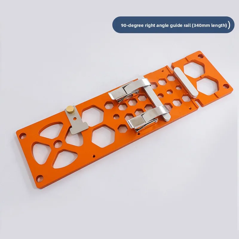340MM Long 90 Degree Woodworking Guide Rail Electric Circular Saw Rail Cutting Carving Machine Board Opening Assistance