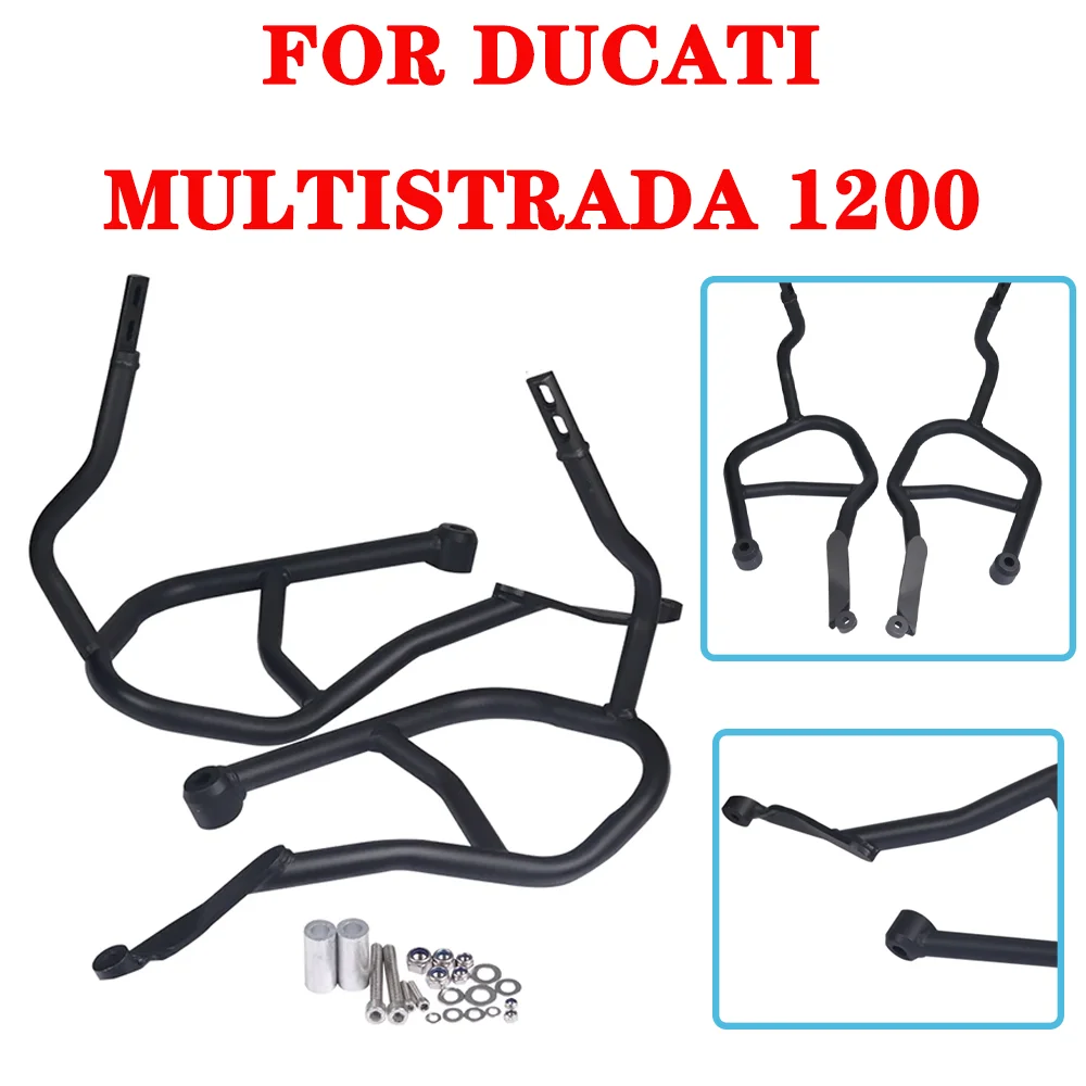 

Accessories Engine Guard Crash Bar Stunt Cage Bumper Frame Protector For Ducati MULTISTRADA 1200 1200S 2010 2011 2012 2013 2014