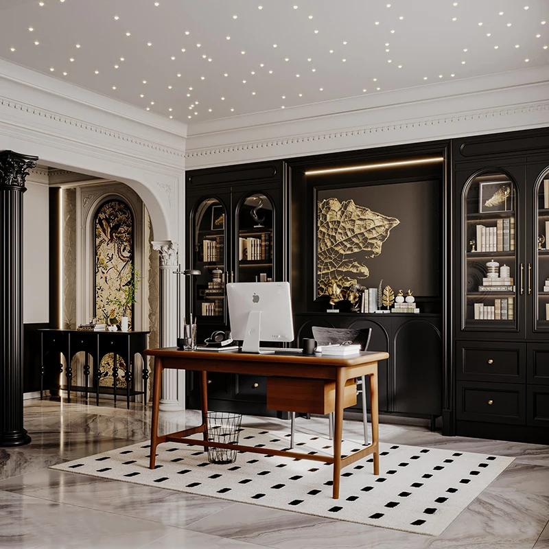 บ้านพักตากอากาศสไตล์ยุโรปสมัยใหม่ ออกแบบตกแต่งภายในระดับไฮเอนด์ พร้อมเฟอร์นิเจอร์ไม้ครบชุดสำหรับโรงแรมและอพาร์ตเมนต์