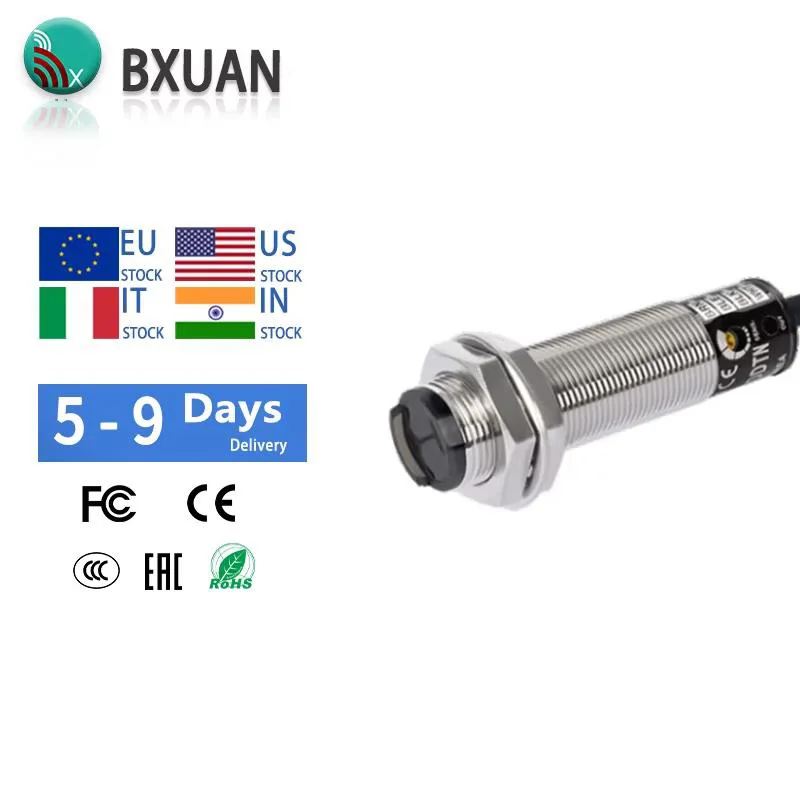 Diffuse Reflection Metal M18 Photoelectric Switch Sensor NPN PNP DC12-24V Detection Distance 3m