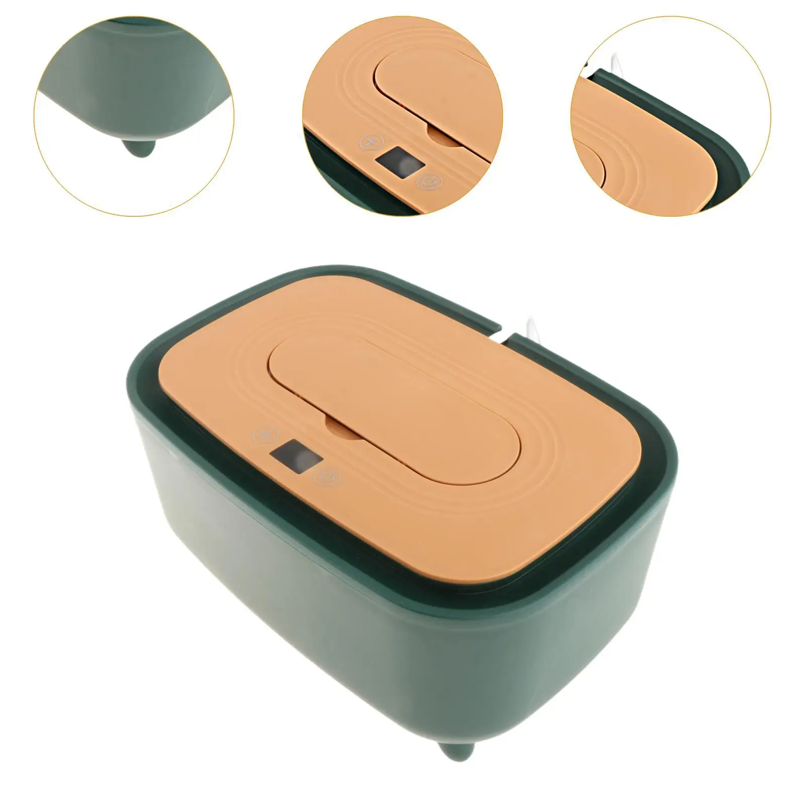 Scaldasalviette Dispenser di salviette umidificate Portatile Silenzioso Grande capacità Riutilizzabile Display digitale Scaldasalviette per pannolini per viaggi domestici