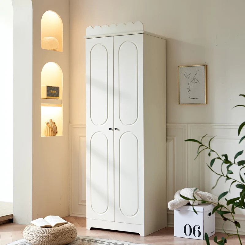 Wooden Luxury Single Wardrobe Queen Modern White Living Room Bedroom Wardrobes Storage Hotel Women Ropero Armable Home Furniture