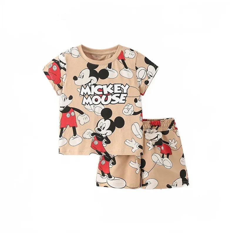 New arrive Mickey mouse Baby Kids Sport Clothing Disney Clothes Sets for Boys Costumes summer Cotton Baby Clothes 0 -3Years Old