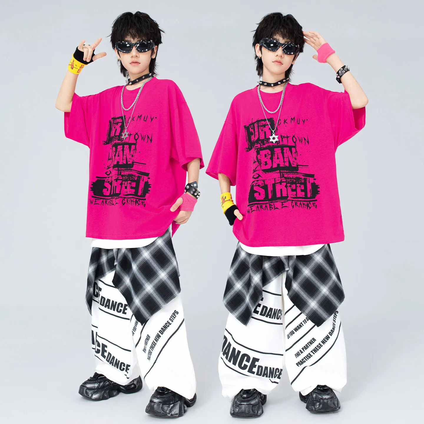 tops-rojos-para-ninos-pantalones-sueltos-ropa-de-baile-callejero-ropa-de-hip-hop-para-ninos-desfile-de-moda-trajes-de-baile-de-jazz-moderno-para-ninas-dqs23774