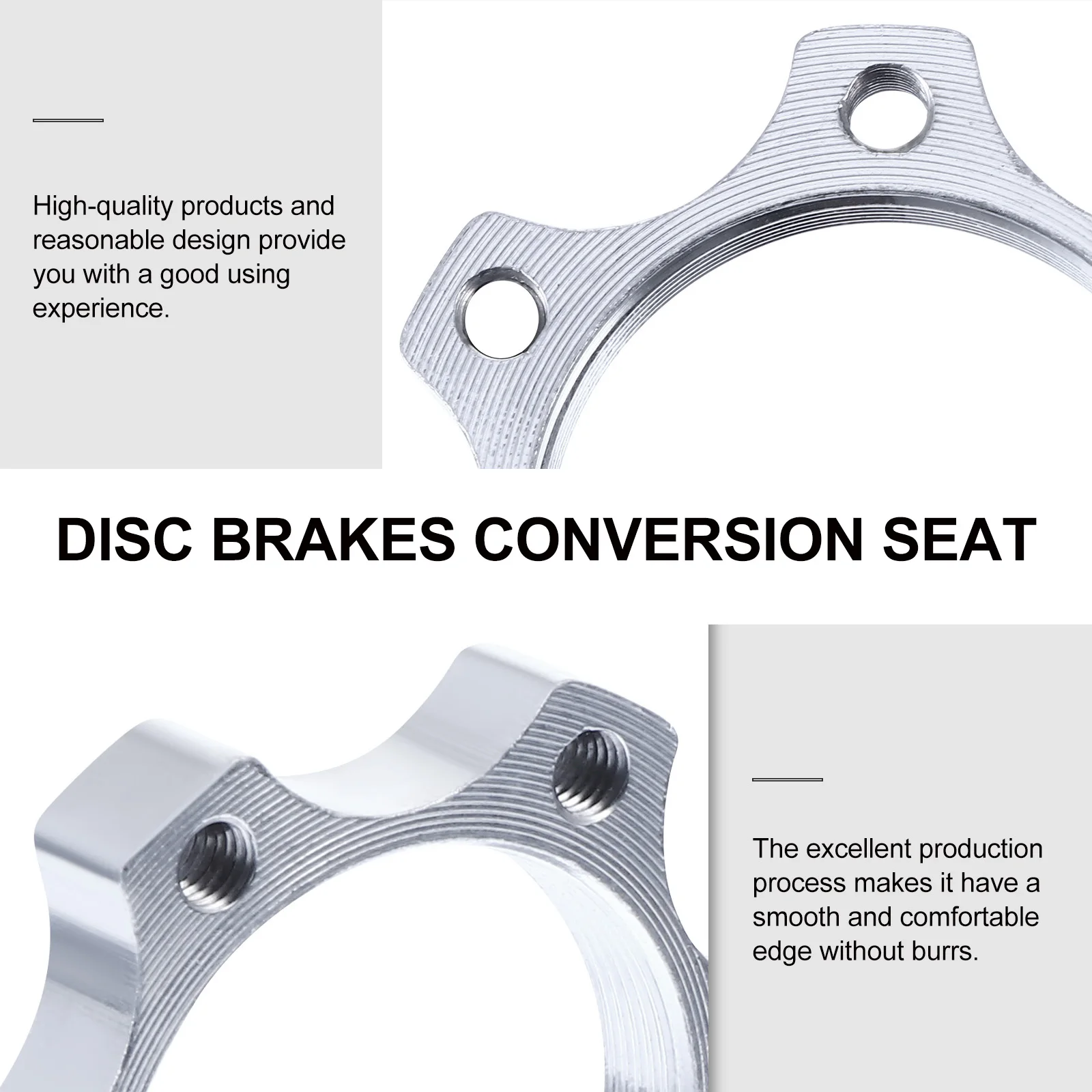 6Pcs Adapter Mountain Bike Disc Brake Rotor 6-Bolt Conversion Seat High Strength Aluminum Alloy Rustproof Bicycle