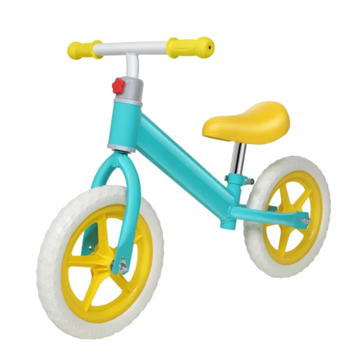 

11inch Kids Balance Bike Adjustable Height Carbon Steel & PE Tires for 2-6 Years