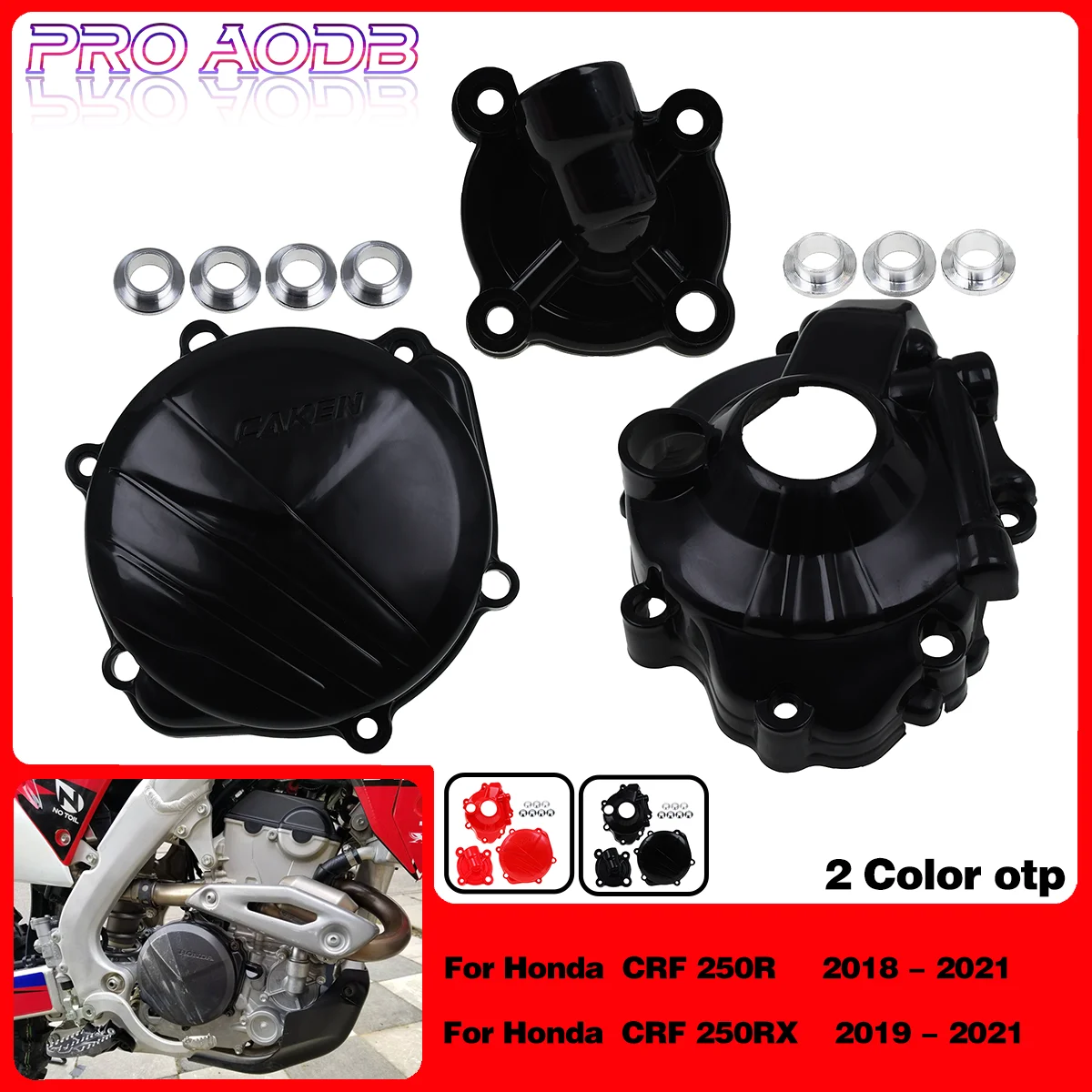 

For Honda CRF250R CRF250RX CRF 250R 250RX CRF-R 2018 2019 2020 2021 Motorcycle Ignition Guard Water Pump Cover Clutch Protector