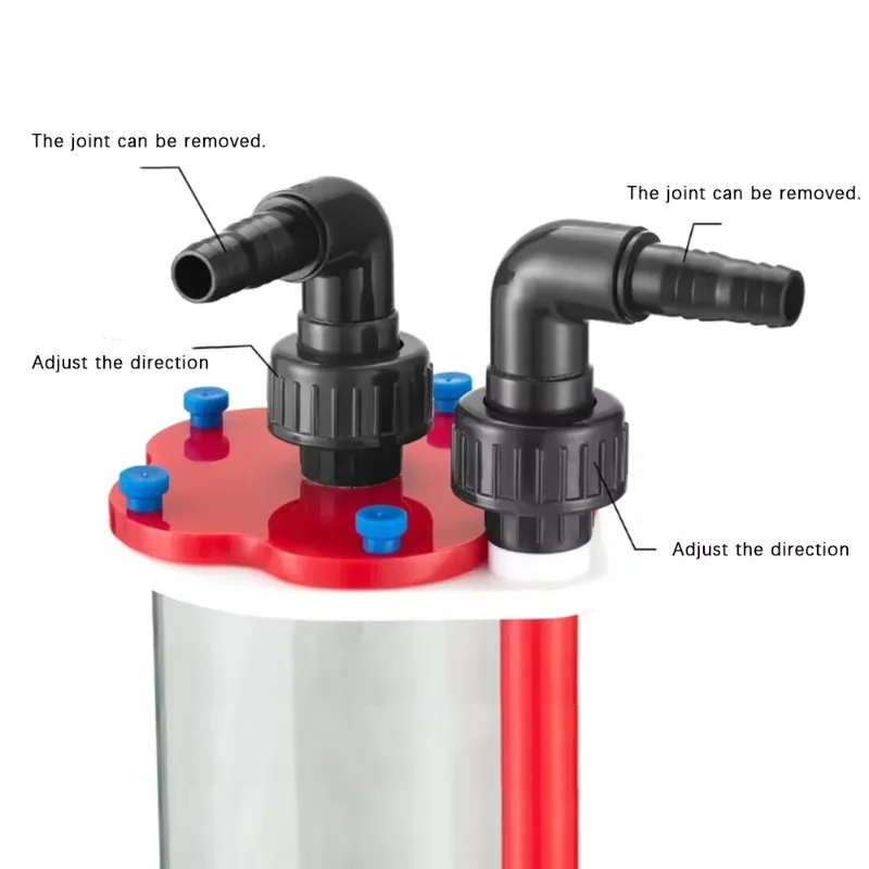 Large aquarium medium biofiltration fluidized reactor view 4