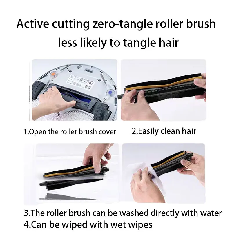 Original Cutting Hair Anti-Tangle Roller Brush Dreame X40 Pro X40 Pro Ultra L10s Pro Ultra Heat L30 Ultra L20 Ultra L10s Ultra