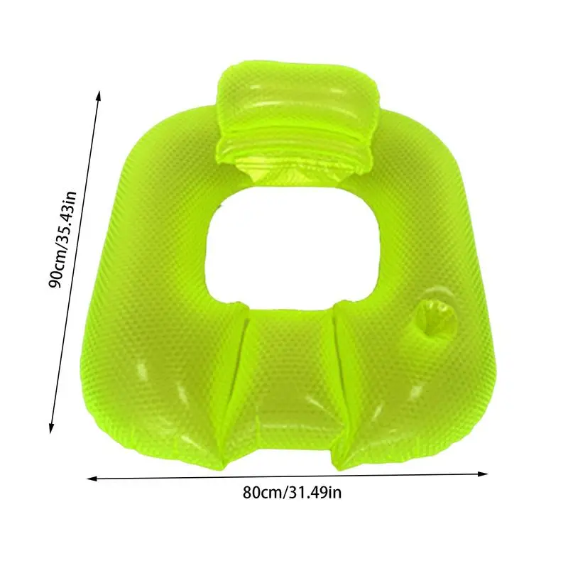 Pool Lounger Inflatable Pool Lounger Float Recliner Hot Days Mattress With Drink Holder And Armrest For Poolside River Lake