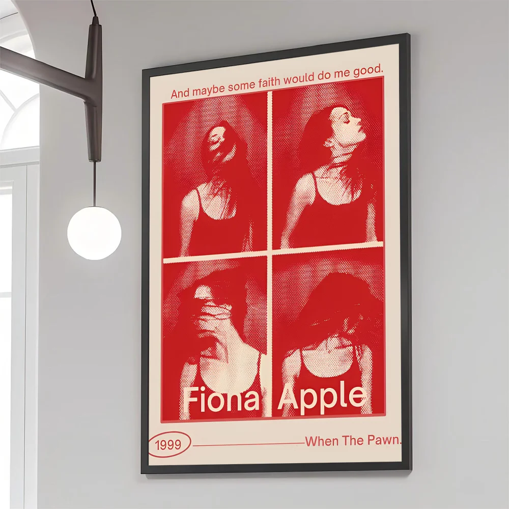 1PC Fiona Apple Poster Movie Sticky Posters Retro Kraft Paper Sticker DIY Room Bar Cafe Aesthetic Art Wall Painting