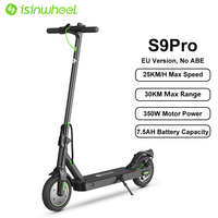 ISinwheel S9 Pro Electric Scooter 350W 7.5Ah 36V Up to 25km/h Adult Foldable Urban Commuter Scooter