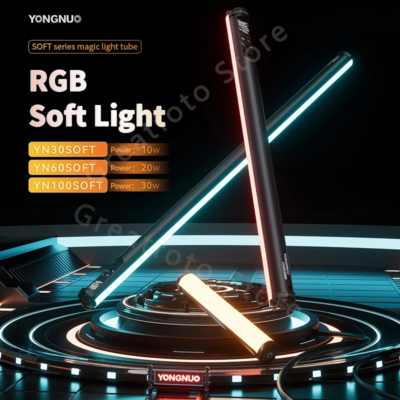 

Yongnuo YN360 III YN360III PRO Handheld 3200K-5500K RGB Colorful Ice Stick LED Video Light Adjusting Controlled by Phone App