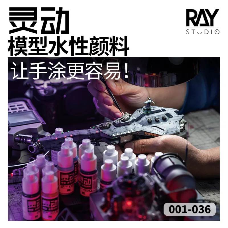 12 Color 6ml/18ml Model Dynamic Water-based Paint Hand Painted BJD Doll DIY Coloring Coating Up To Ship Models Model
