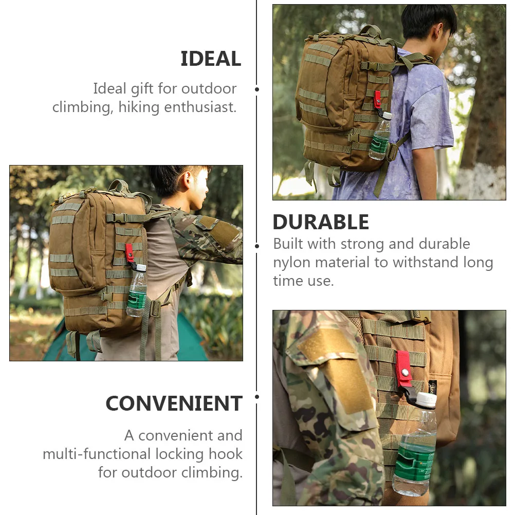 

16pcs Water Bottle Buckle Tactical Nylon for Outdoor Climbing Hiking Travel Durable Portable Multi Functional Hook