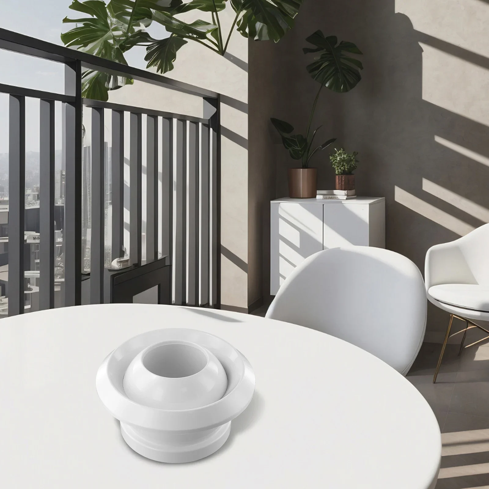 75/100/150/200mm Air System Outlet Valve ABS Circular Spherical Nozzle Air Vent For Airport Station Central Ventilation Outlet