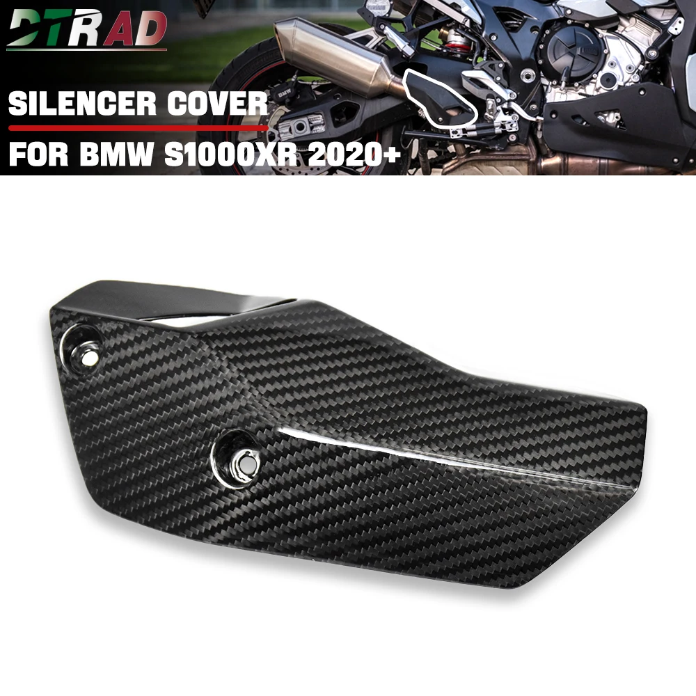 

For BMW S1000XR 2020-2023 2024 Accessories Motorcycle Carbon Fiber Exhaust Pipe Cover Muffler / Silencer Protector Cap S1000 XR