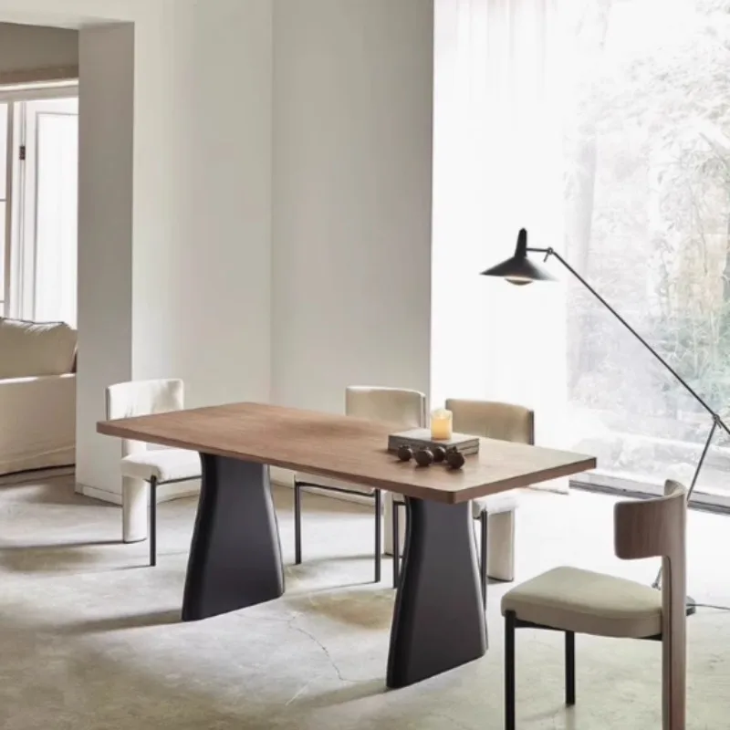 

Modern Salon Dining Table Extending Center Light Luxury European Restaurant Table Wood Quality Mesas De Comedor Home Furniture