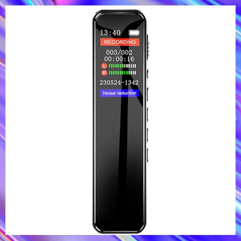 

A24U Digital Voice Recorder MP3 Music Player With Playback MP3 Music Player Activated Record 1536KBPS HD Recording