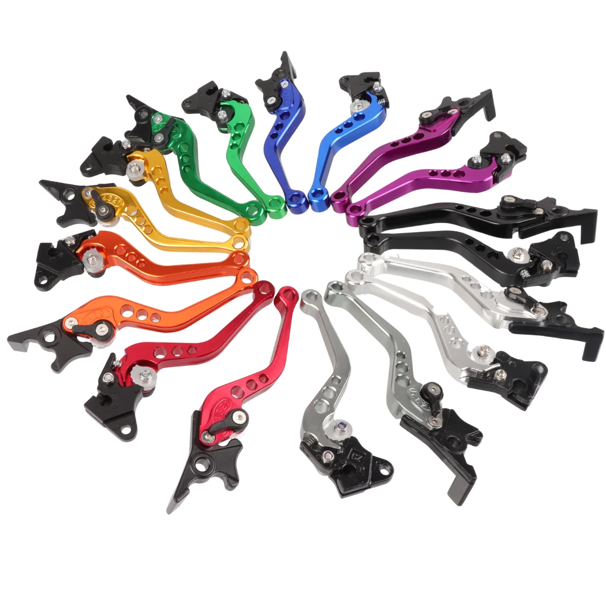 Universal 6-Gear Adjustable Motorcycle Clutch Brake Handle Drum Lever Fit BMW Honda Suzuki GY6 CNC Alloy Modified Accessories