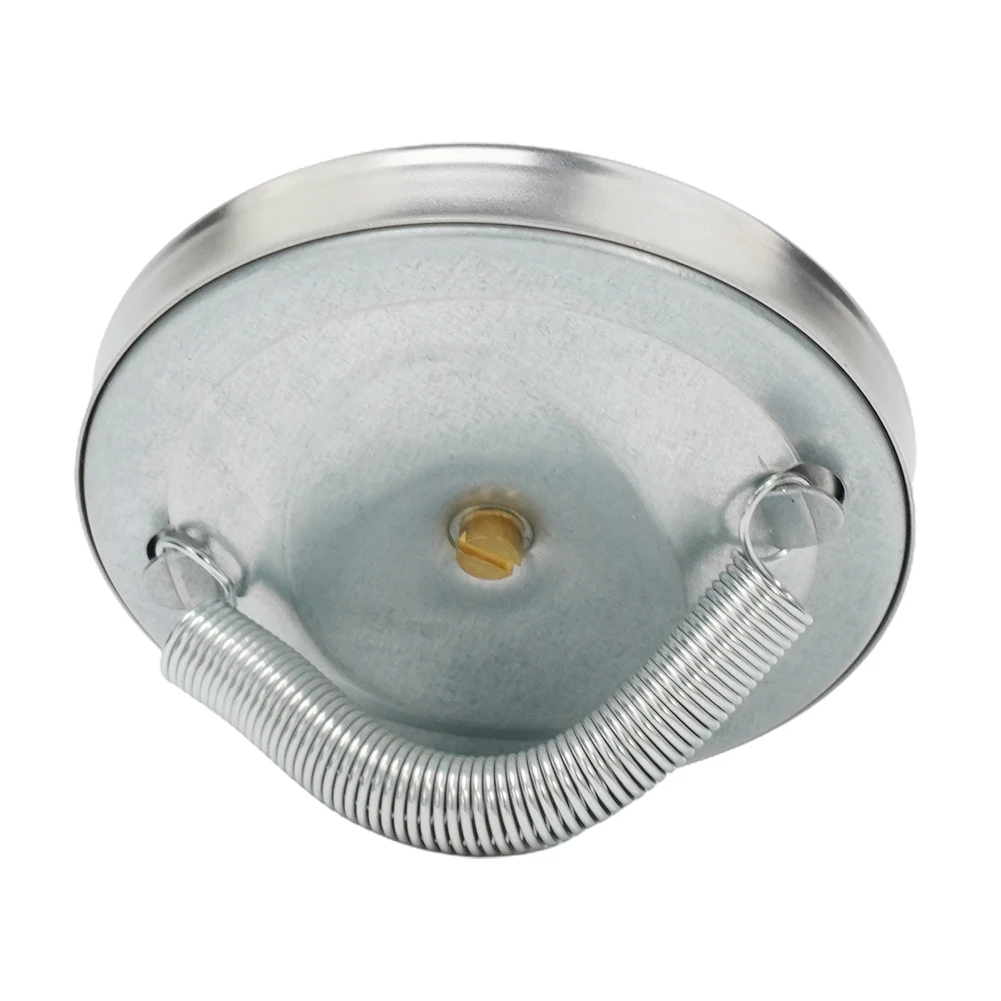 0-120℃ Stainless Steel Clamp-on Tube Thermometer On Tube Heating Spring 63mm Galvanized Steel Smart Temperature Control Devices