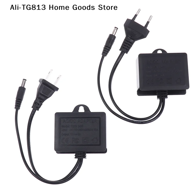 [TG813]12V2A Waterproof IP66 For Camera Power AC Outdoor 100V-240V Converter Adapter DC 2000mA LED Supply EU US Plug - view 3