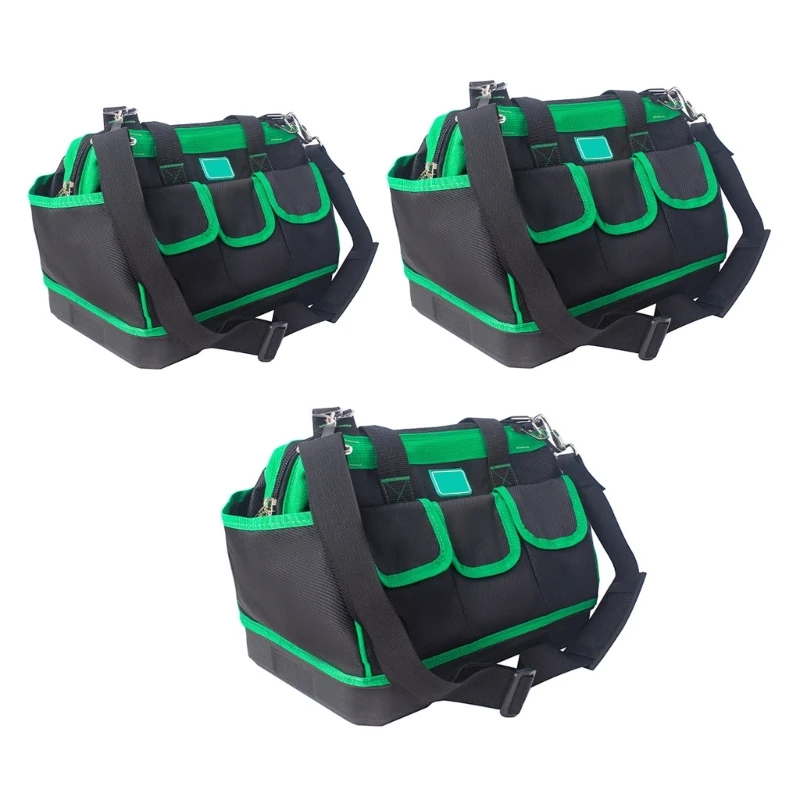 

16/18/20in Tool Carriers Bag Wide Mouth Tool Bag Waterproof Rubber Handle Tool Bag Adjustable Shoulder DropShipping