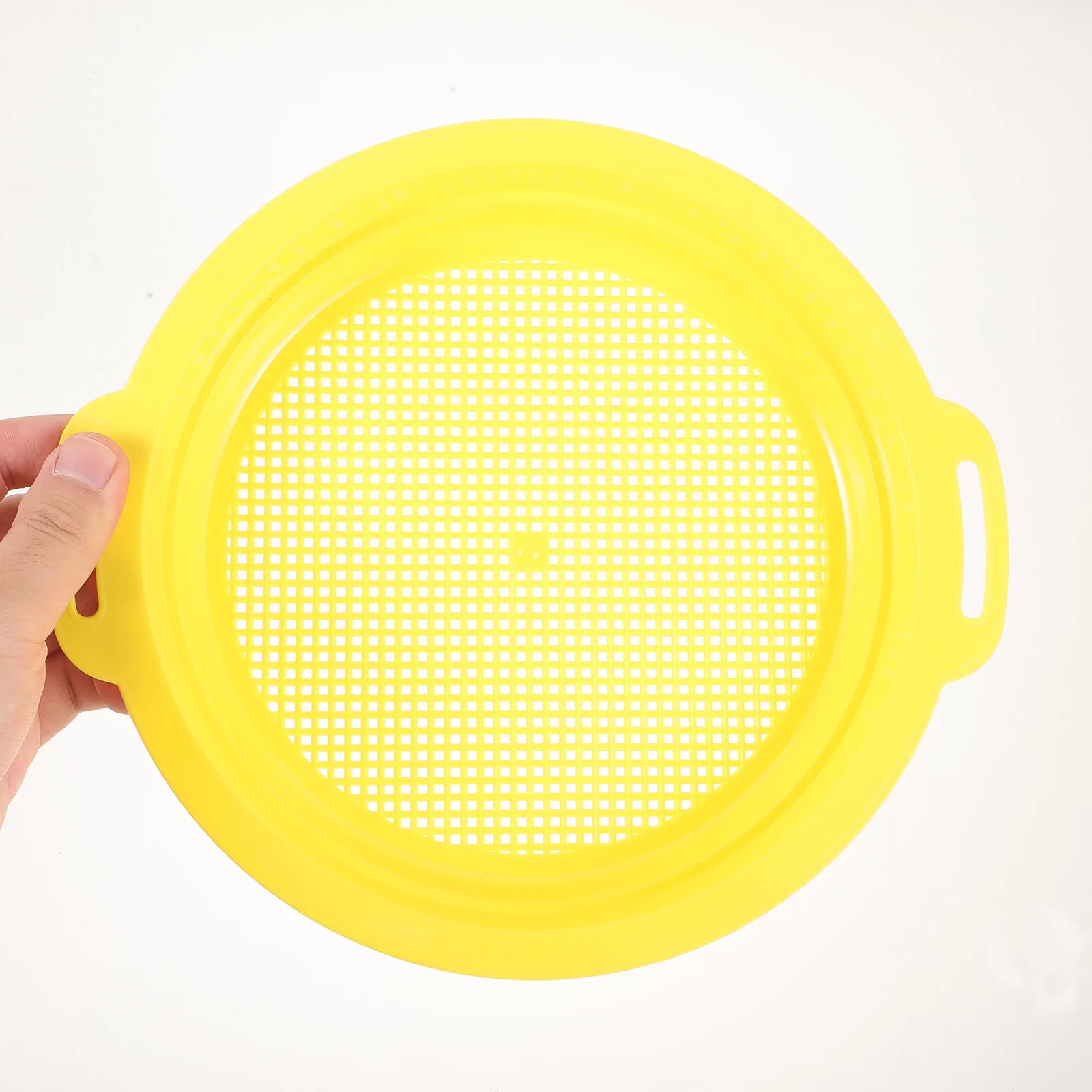 1Set Mesh Pan Drinkbaar Filterpan Zandscheider voor Goudzoektocht Duurzaam Lichtgewicht Mijnbouwgereedschap Antisliphandvat Gladde binnenkant