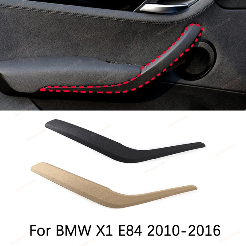 Linke und rechte Innentürgriff-Armlehnen-Außenabdeckung für BMW X1 E84 2010-2016 Schwarz Beige 51412991775