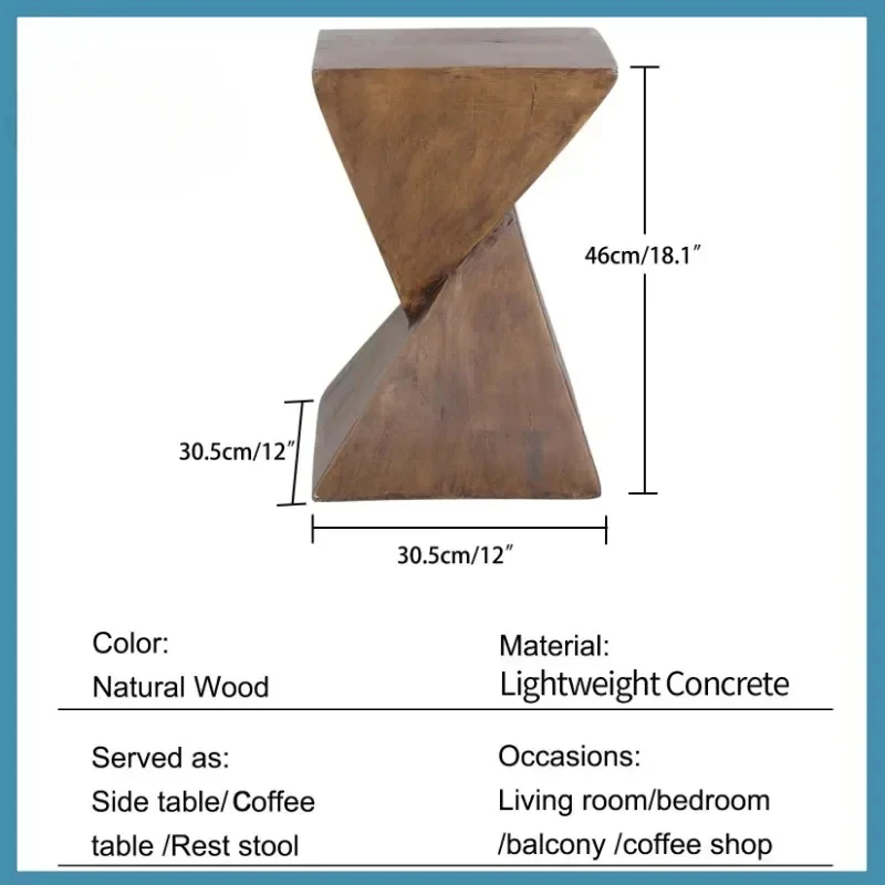 Mesas modernas de borda geométrica interna e externa, mesinhas de cabeceira pequenas, sofás, penteadeiras, mesas de centro GN152TB