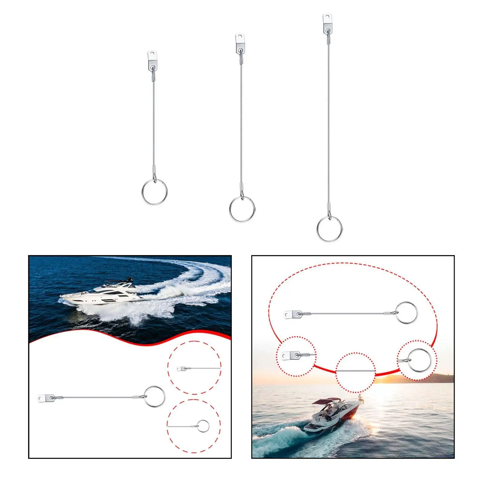 

Быстросъемный шнур-фиксатор для защиты от потери, замена для крепления бимини-топа